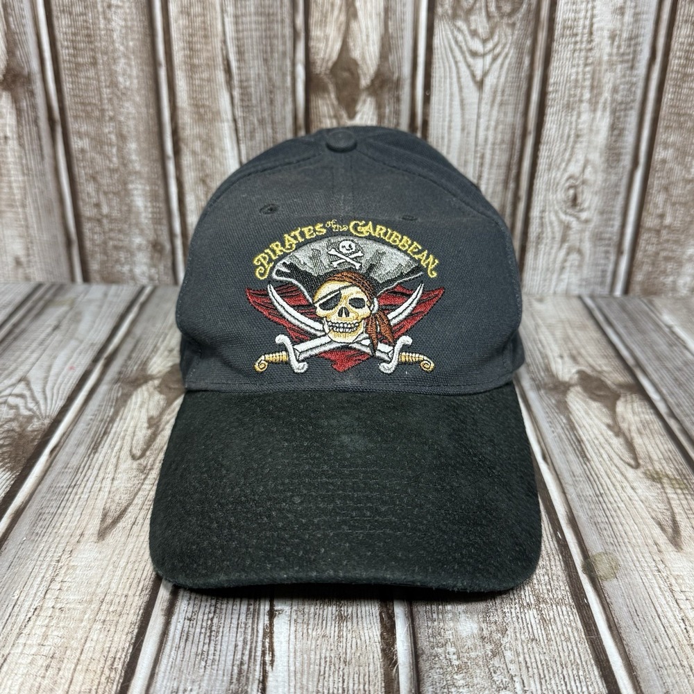 VTG Pirates of The Caribbean DEAD MAN TELL NO TALES Hat Cap Disney World Resort